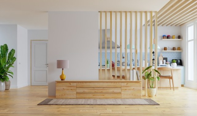 panoramica sulla sala di una casa